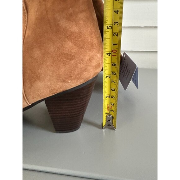 Aerosoles Womens Brown Suede High Block Heel Round Toe Liki Boots Size 9.5M - Picture 14 of 14